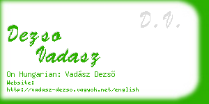 dezso vadasz business card