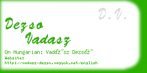 dezso vadasz business card